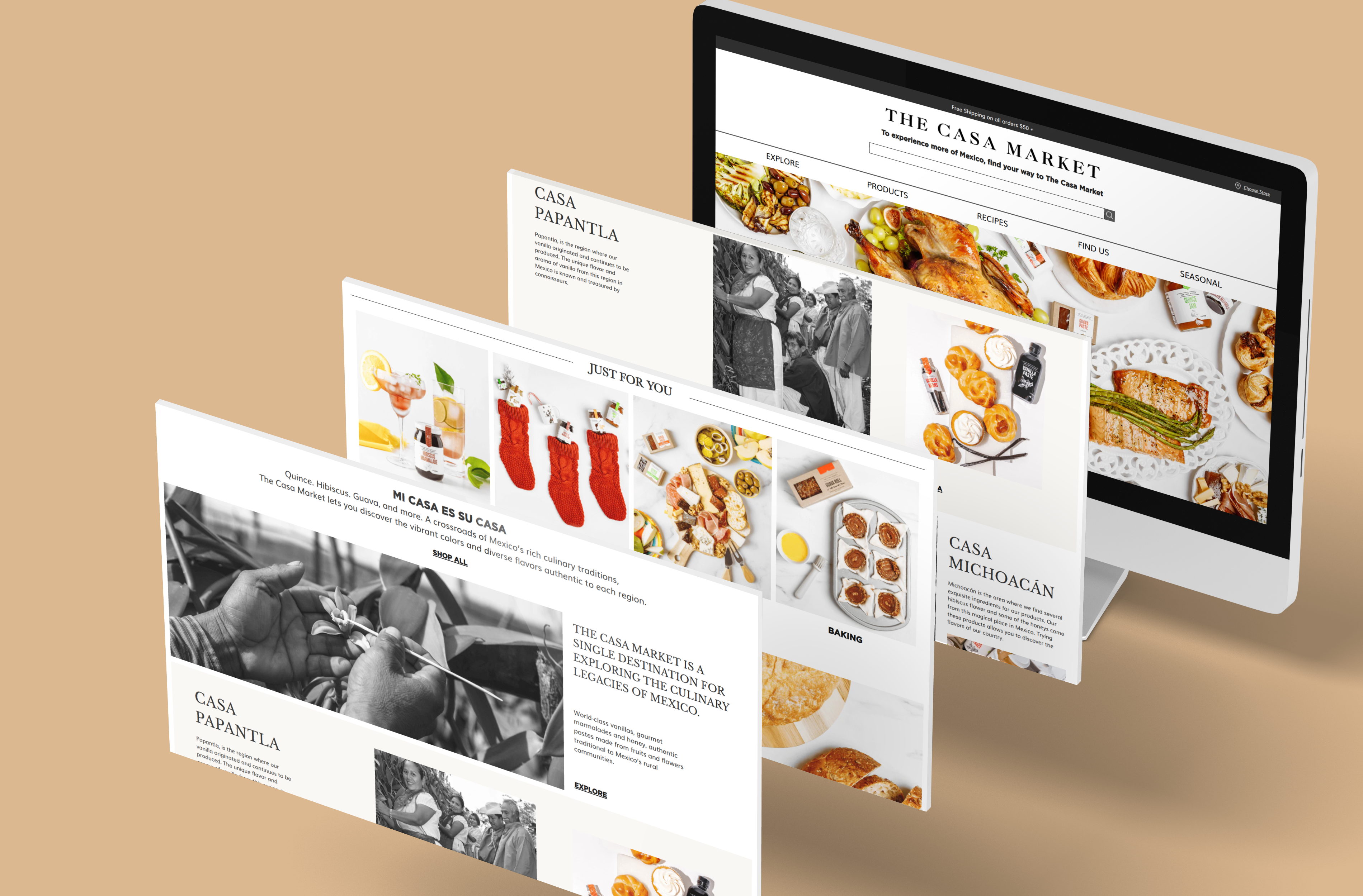 The Casa Market Admin & Desktop Interface
