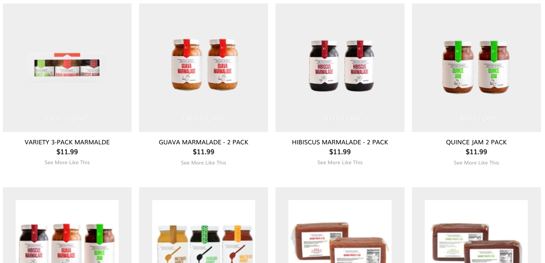 Products showcase